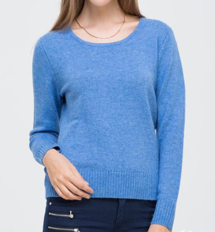 Womens Cashmere Sweater Autumn Winter Warm O-Neck Long Sleeves Knitting Pullover Jumper